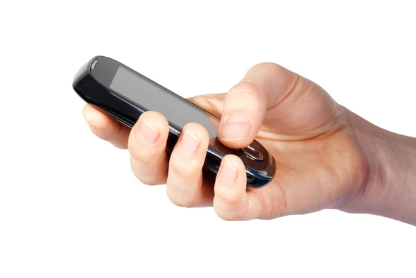 Hand using smartphone — Stock Photo, Image