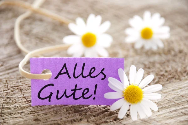 Etichetta con Alles Gute ! — Foto Stock