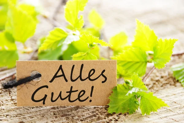 Label met alles gute! — Stockfoto