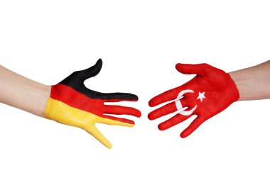 German and turkish partnership clipart