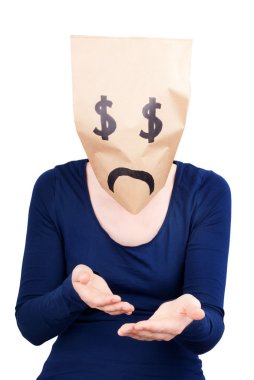 umutsuz dolar işareti çanta