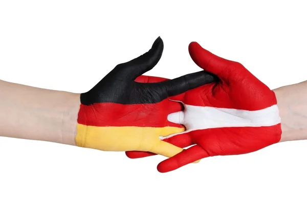 Germany and austria in coalition — Stock Photo, Image