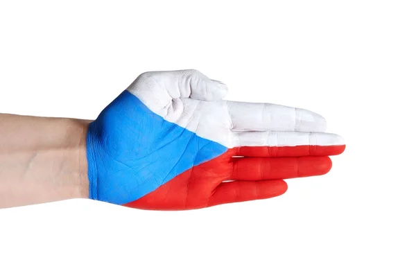 Czech republic hand — Stock Photo, Image