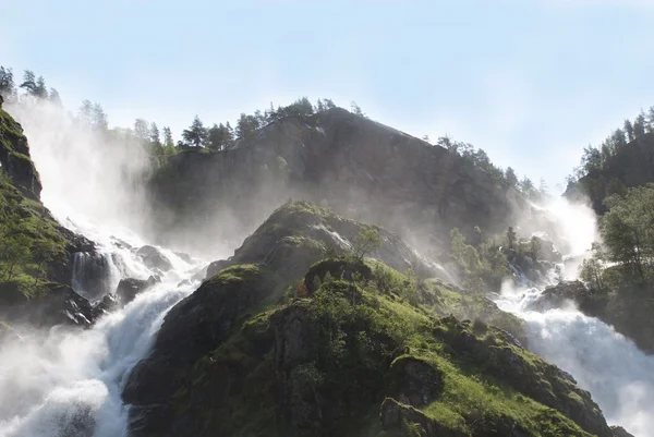 Two waterfalls — Stock Photo, Image