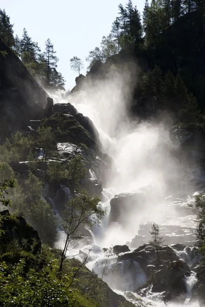 Waterfall in the sun — Stock Photo, Image