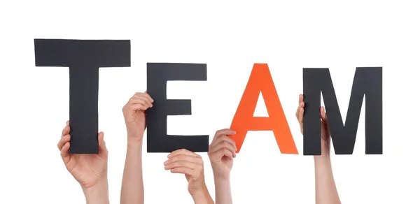 People Holding Team — Stock Photo, Image