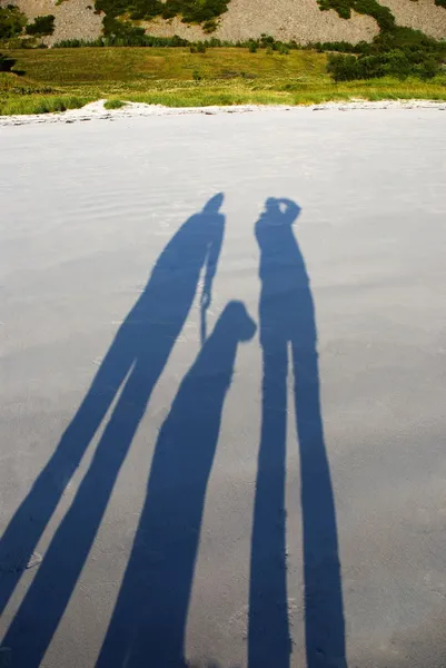 Schatten am Strand — Stockfoto