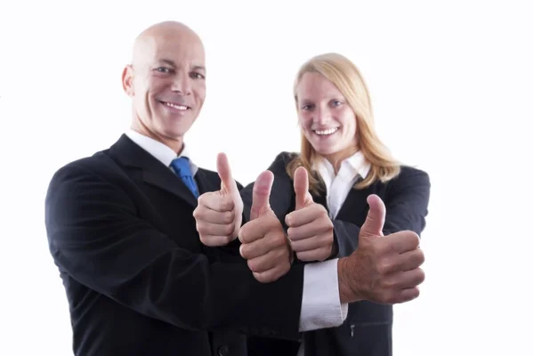 Business Team With Thumbs Up — Stock Photo, Image