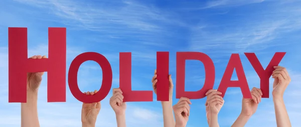 People Holding Holiday — Stock Photo, Image