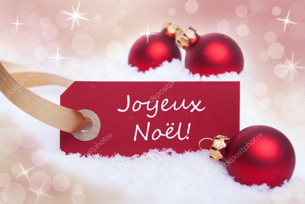 Red Banner With Joyeux Noel