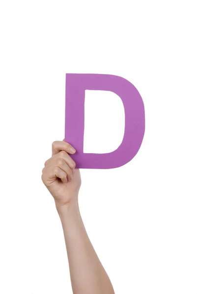 Hand With D — Stock Photo, Image