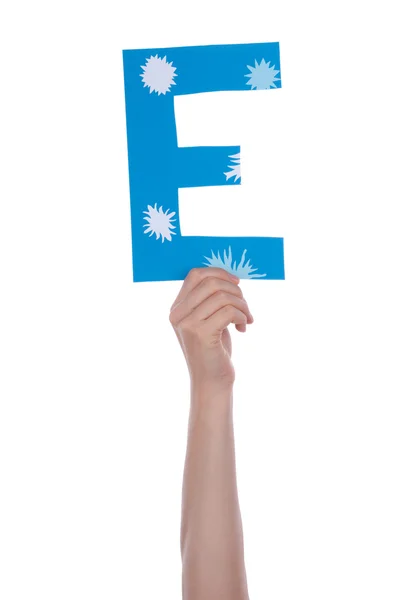 Person Holding E — Stock Photo, Image