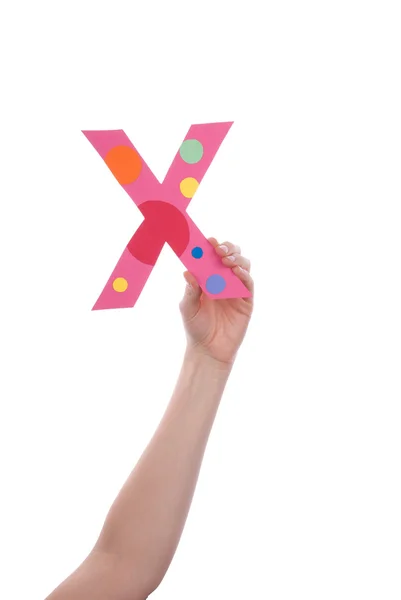 Sosteniendo la mano X — Foto de Stock