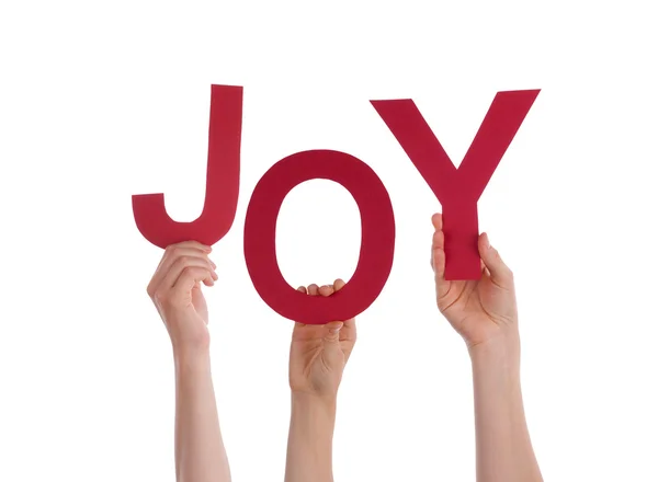 Mani che tengono la gioia — Foto Stock