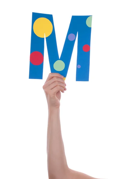 Person Holding M — Stock Photo, Image