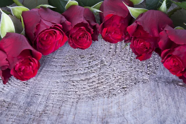 Hintergrund mit roten Rosen — Stockfoto
