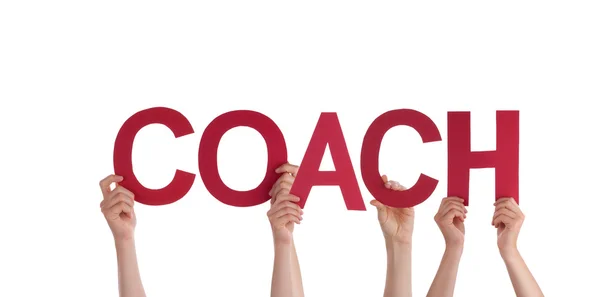 Människor anläggning coach — Stockfoto