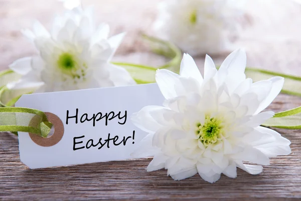 Label with Happy Easter — Stock Photo, Image