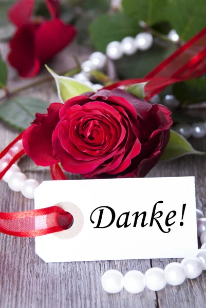Antecedentes con Danke — Foto de Stock