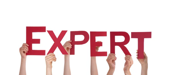 People Holding Expert — Stock Photo, Image