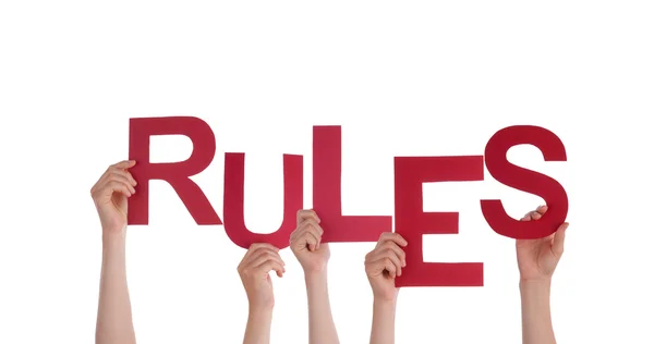 People Holding Rules — Stock Photo, Image