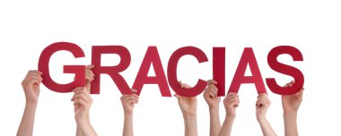 insanlar holding kırmızı gracias