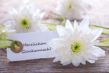 beyaz bayrak ile herzlichen glueckwunsch