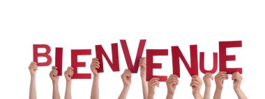 insanlar holding bienvenue