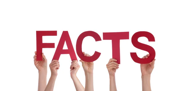 People Holding Facts — Stock Photo, Image