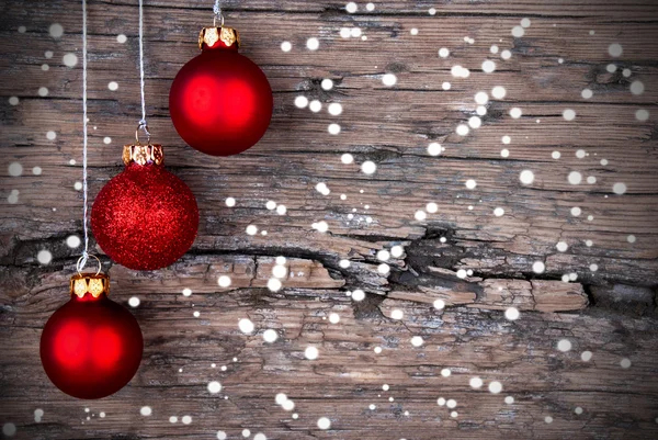 Christmas Decoration with Snow — Stock Photo, Image