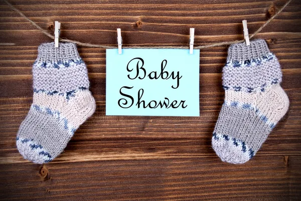 Etichetta con Baby Shower — Foto Stock