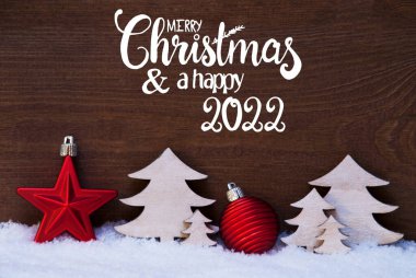 Noel Ağacı, Kar, Kırmızı Top, Mutlu Noeller ve Mutlu 2022