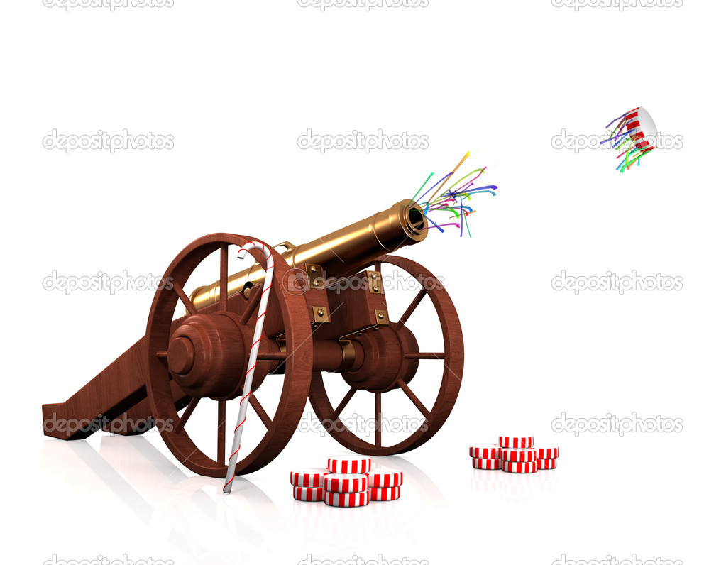 Christmas cannon