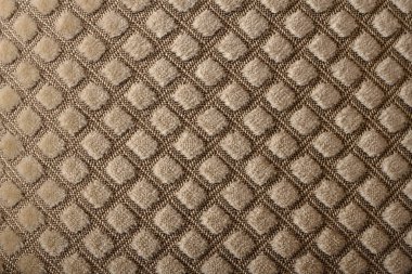 Döşeme mobilyaları için altın kareli kumaş dokusu