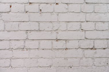 Beyaz tuğla duvar, arka plan kadar mükemmel, kare fotoğraf.