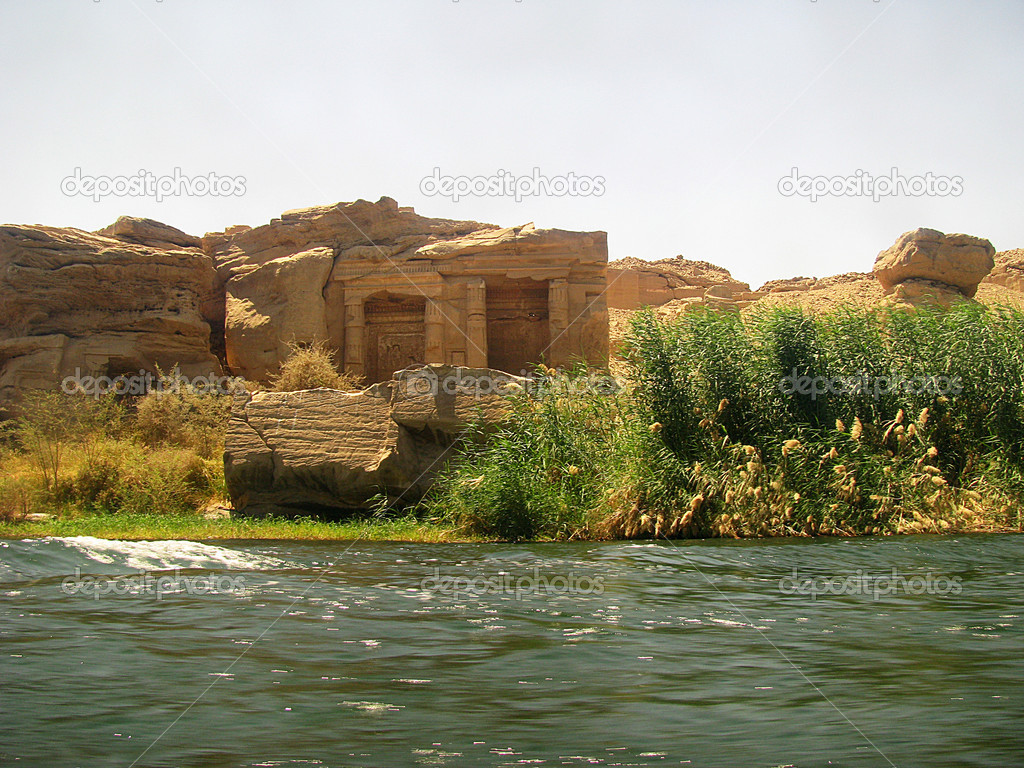 The Nile and temple