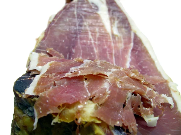 Prosciutto tipico Jamon Iberico dalla Spagna — Foto Stock