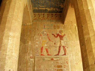 Ancient egyptian fresco clipart