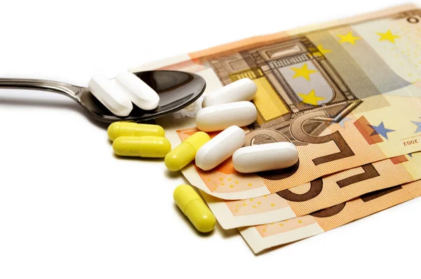 El coste de los medicamentos —  Fotos de Stock