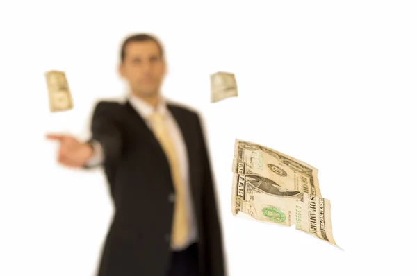 Business man handing a money — Stock Photo, Image