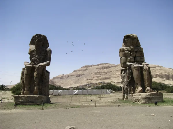 Los Colosos de Memnon — Foto de Stock