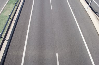otoyol veya yol havadan görünümü