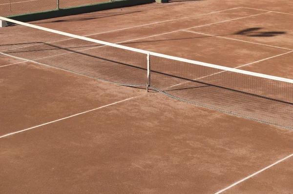 Tennisplatz mit Bodenbelag — Stockfoto