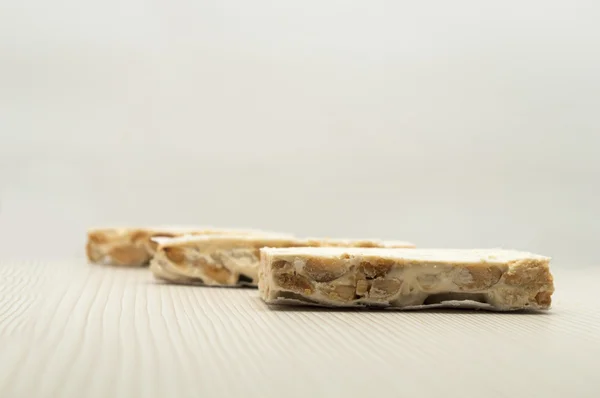 Torrone, classico torrone spagnolo duro — Foto Stock