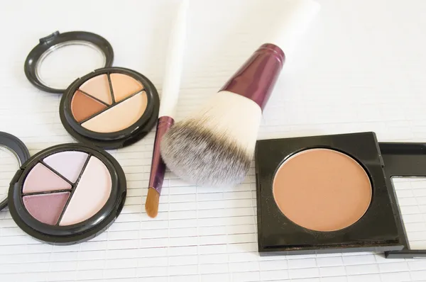 Make up facial powder foundation — Stock Photo, Image