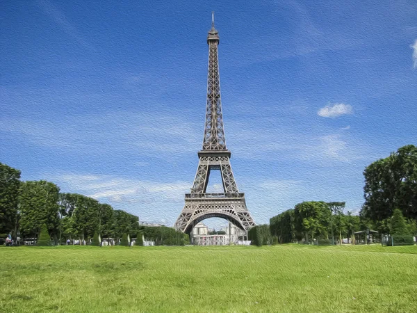 Torre de eiffel pictórica — Fotografia de Stock