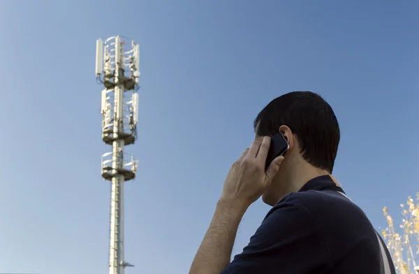 Next to the phone antenna — Stock Photo, Image