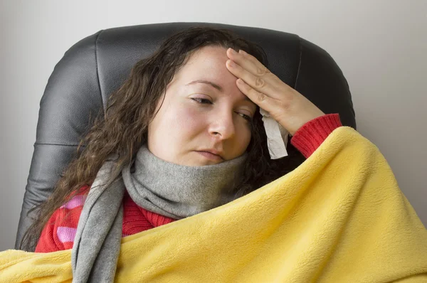 I have a high fever — Stock Photo, Image