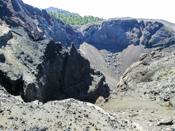 Mouth of a volcano cumbre vieja — Stock Photo, Image