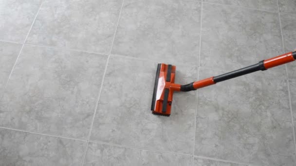 Floor steam cleaning — Stock Video